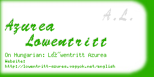 azurea lowentritt business card